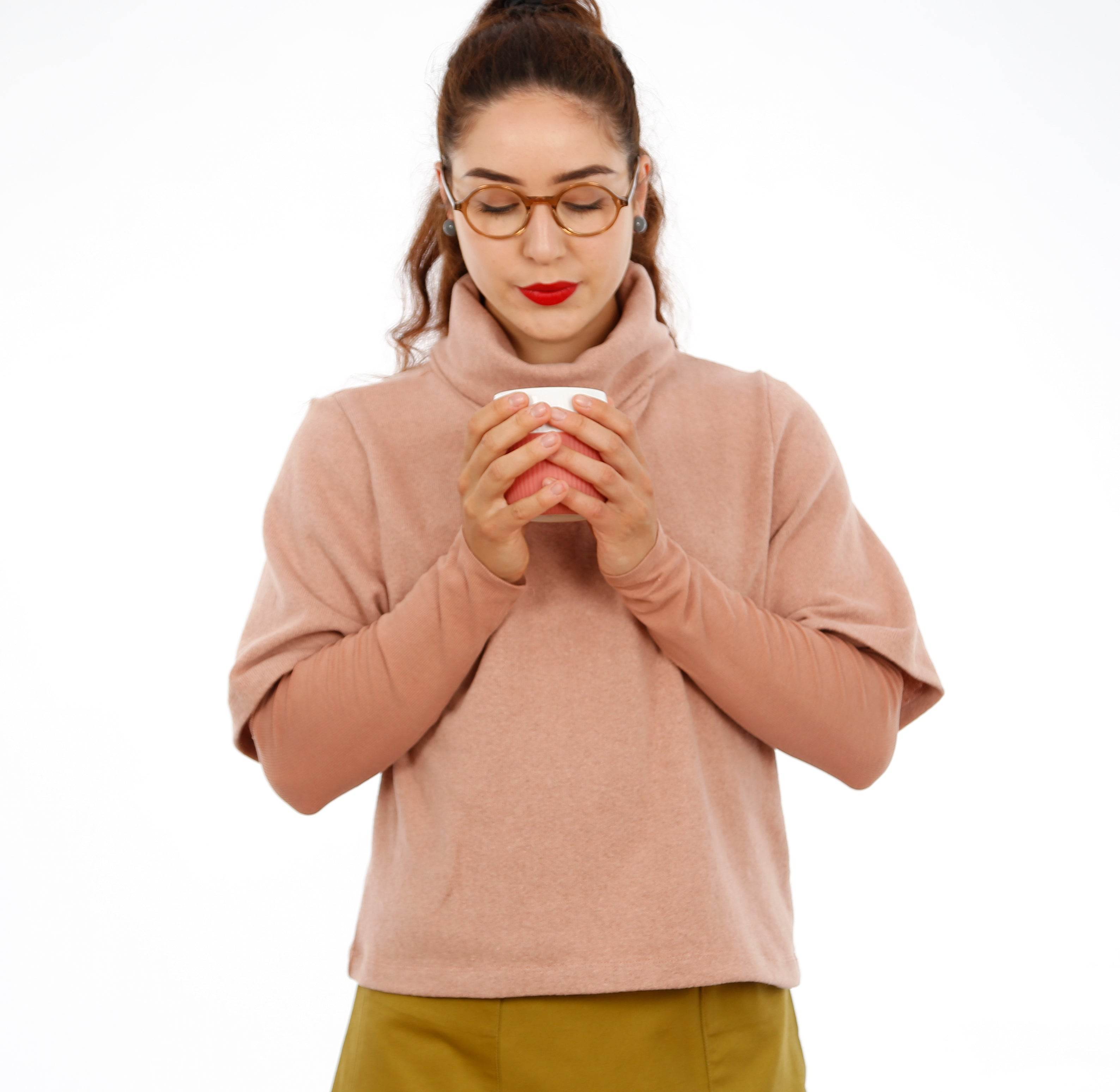 Rollkragenpulli FRAU DÖRTE | Schnittmuster Gr. XS-XXL - Sewando