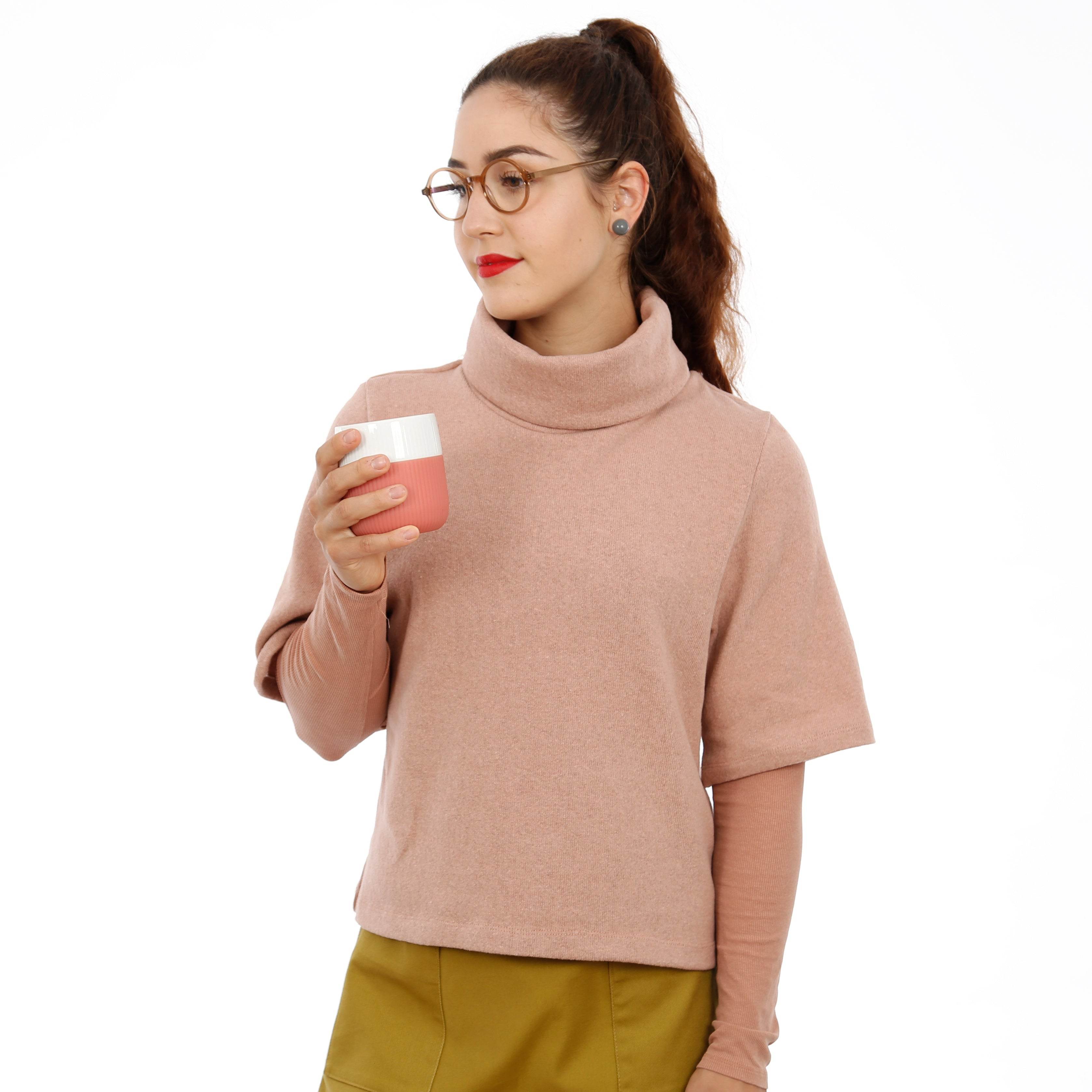 Rollkragenpulli FRAU DÖRTE | Schnittmuster Gr. XS-XXL - Sewando