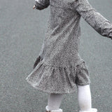 Rüschenkleid Gr. 86-122 in 3 Weiten je Größe auch für schmale und kräftige Kids