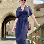 Nähanleitung HOLLY - Kleid/Tunika im Kaftanlook mit Bindeband - Gr. 34-44 - Sewando