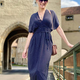 Nähanleitung HOLLY - Kleid/Tunika im Kaftanlook mit Bindeband - Gr. 34-44 - Sewando