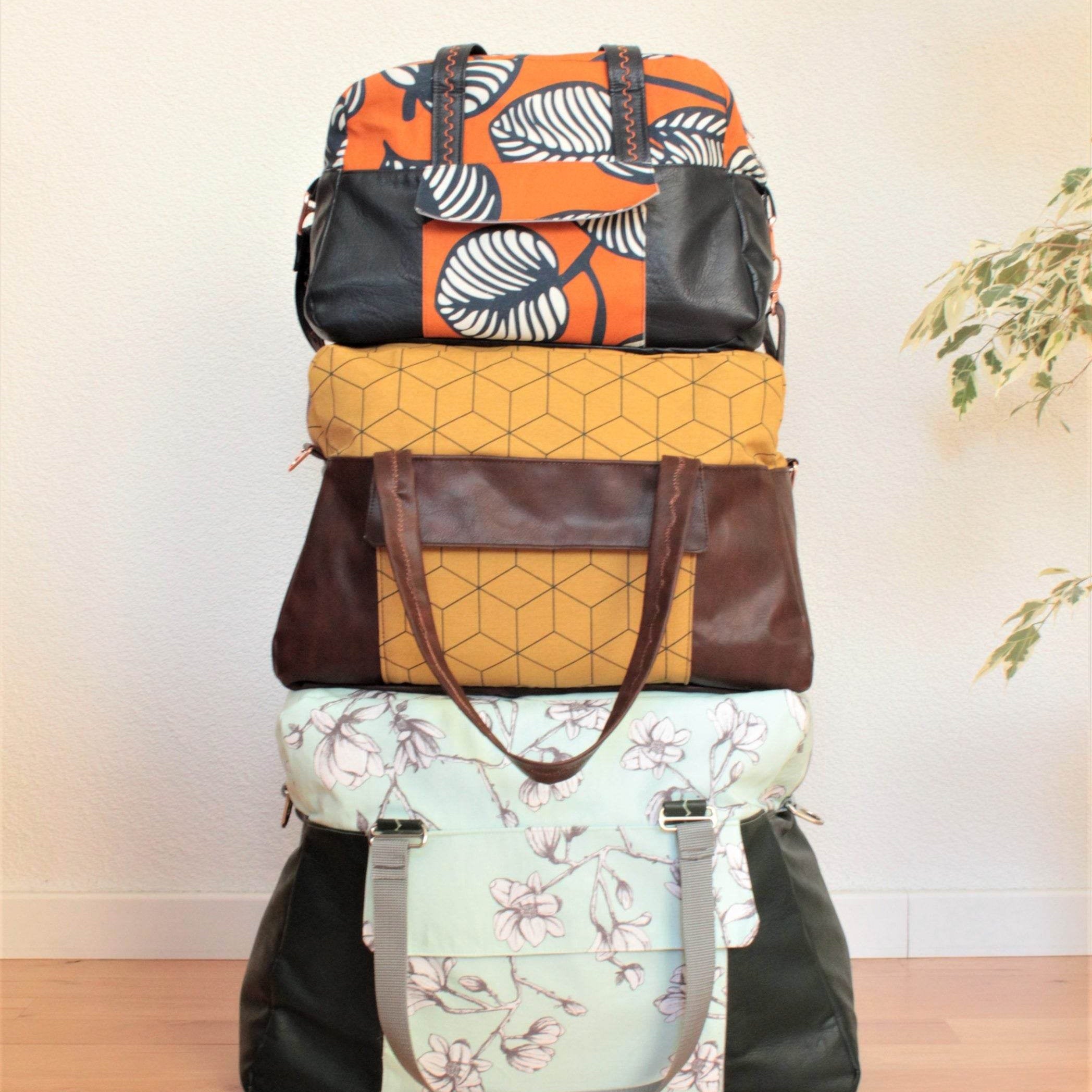 Kombi-eBook VERMONT15 Nähanleitung Schnittmuster Tasche - Sewando