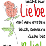 Stickdatei - Liebe bis zum letzten Blick - Sewando