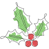 Stickdatei - Single Line Set "Weihnachten" (9 Dateien)
