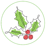 Stickdatei - Untersetzer Single Line Advent (24 Dateien) - Sewando