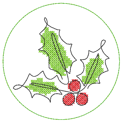 Stickdatei - Untersetzer Single Line Advent (24 Dateien) - Sewando