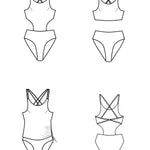 Schnittmuster ISAURA -Monokini, Bikini, Tankini, Gr. 34-54 - Sewando