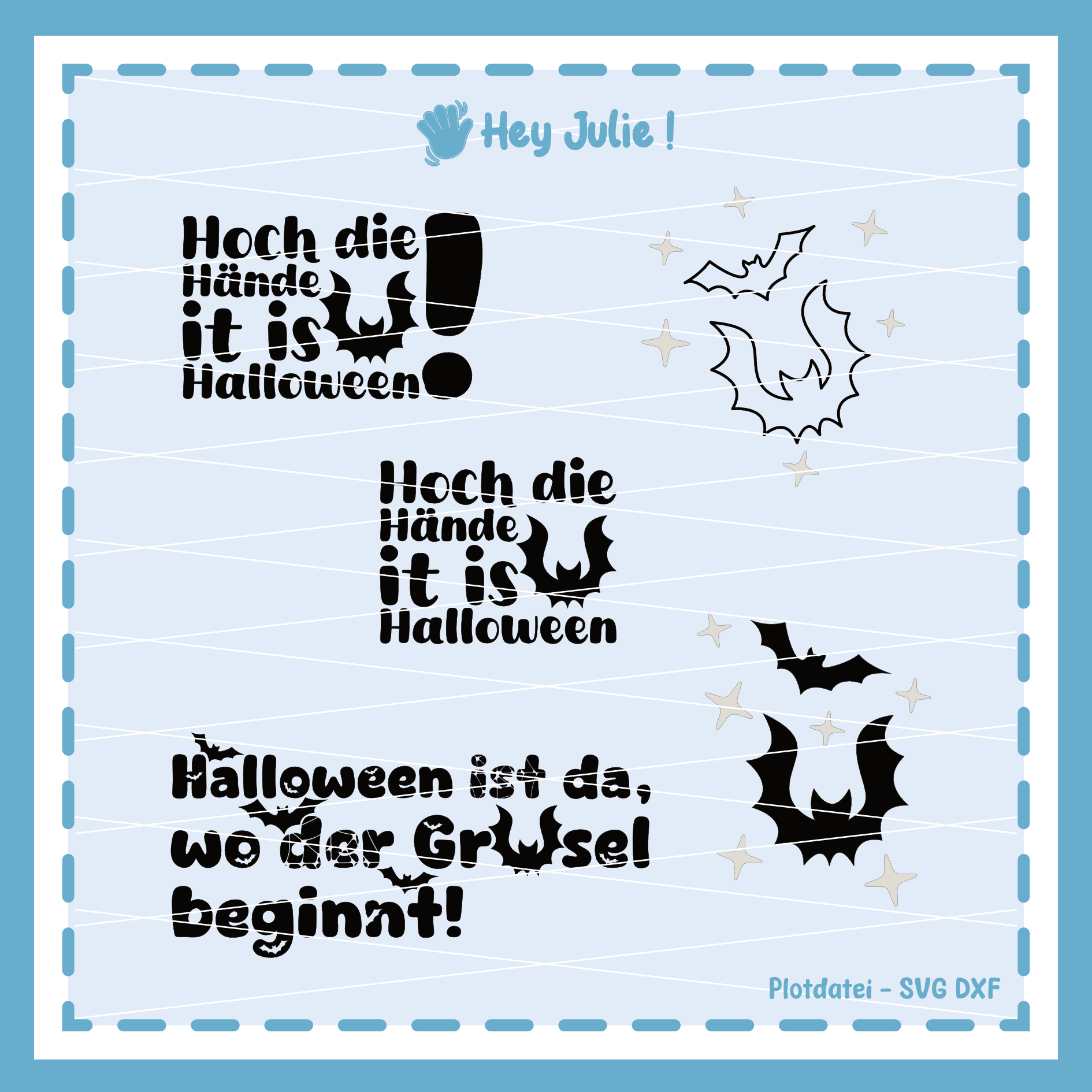 Plotter- und Laserdatei It is Halloween - Sewando