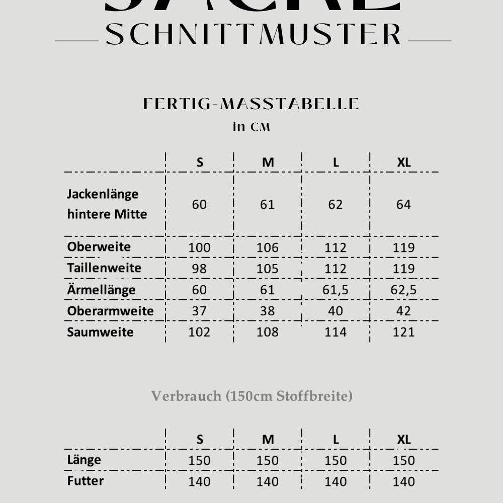 E-Book und Schnittmuster | Jacke S-XL - Sewando