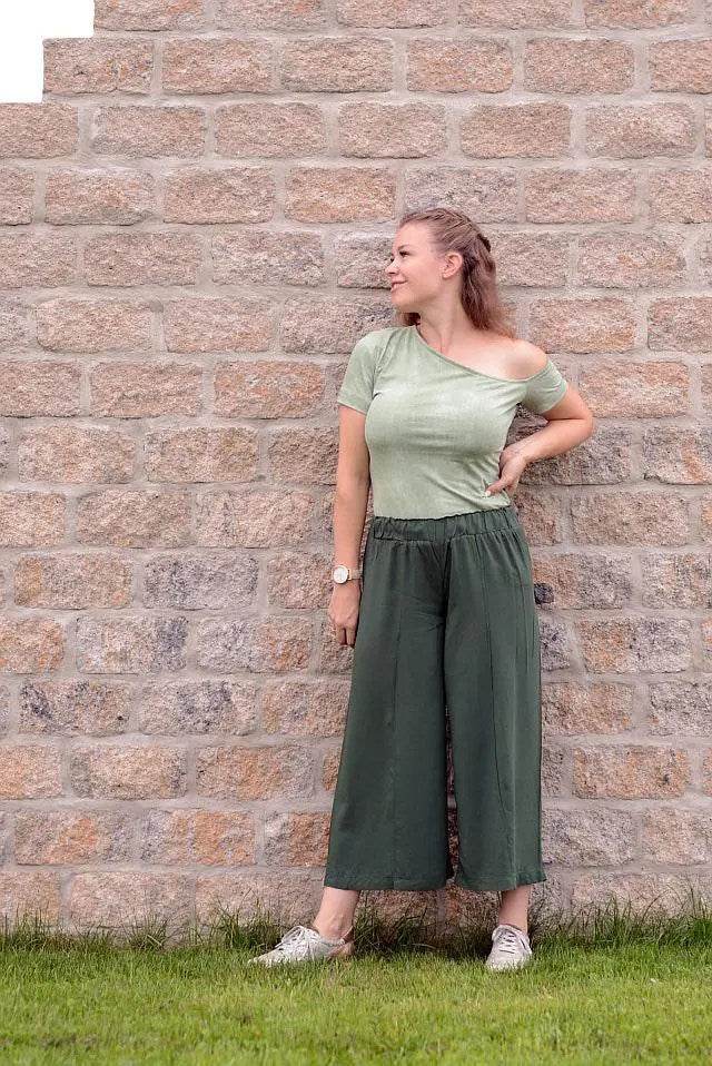 Schnittmuster Hose Jade Culotte Gr. A - M DE/EN/FR HU 86-134cm - Sewando