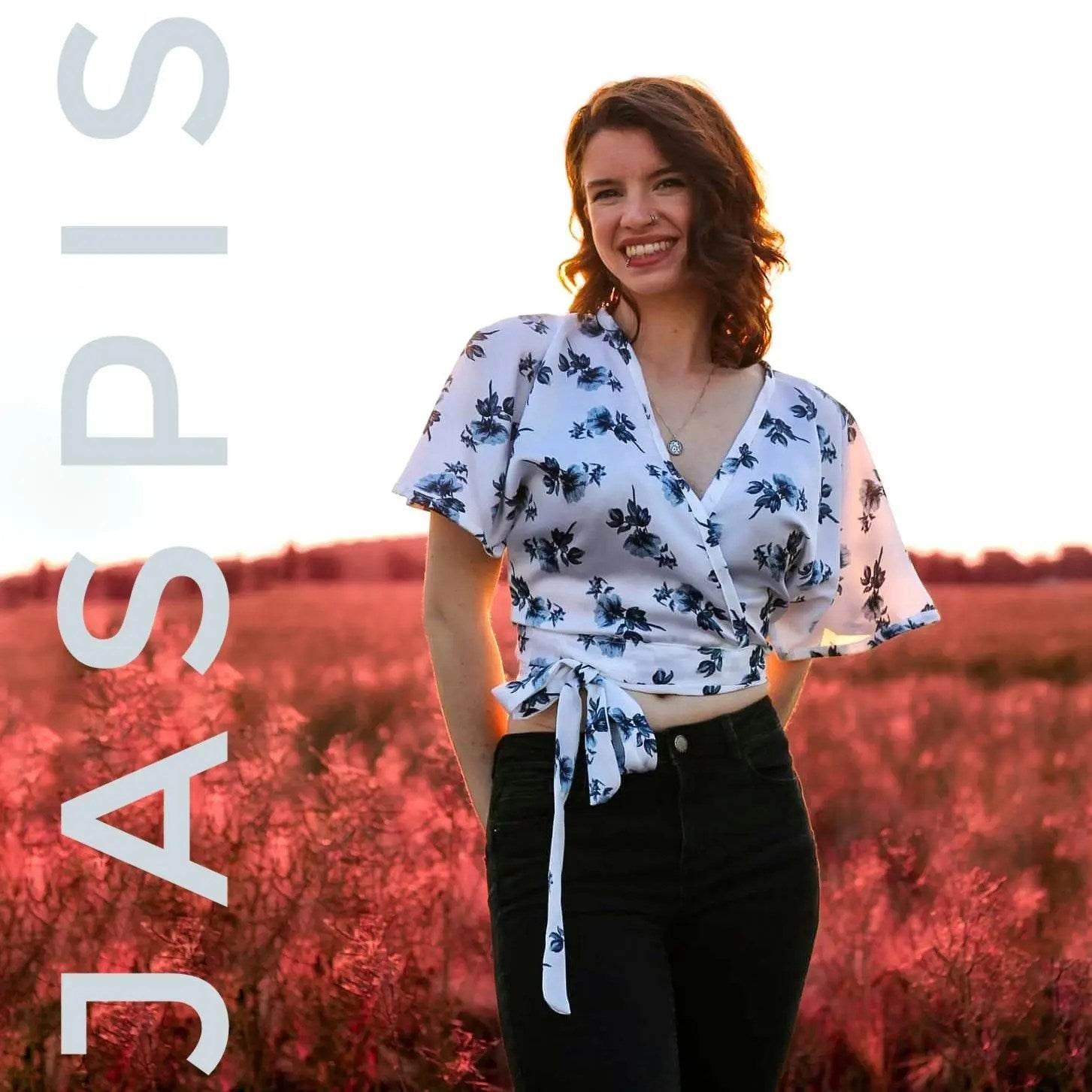 Schnittmuster Wrap-Crop-Top Jaspis Gr. S - XXXL DE - Sewando