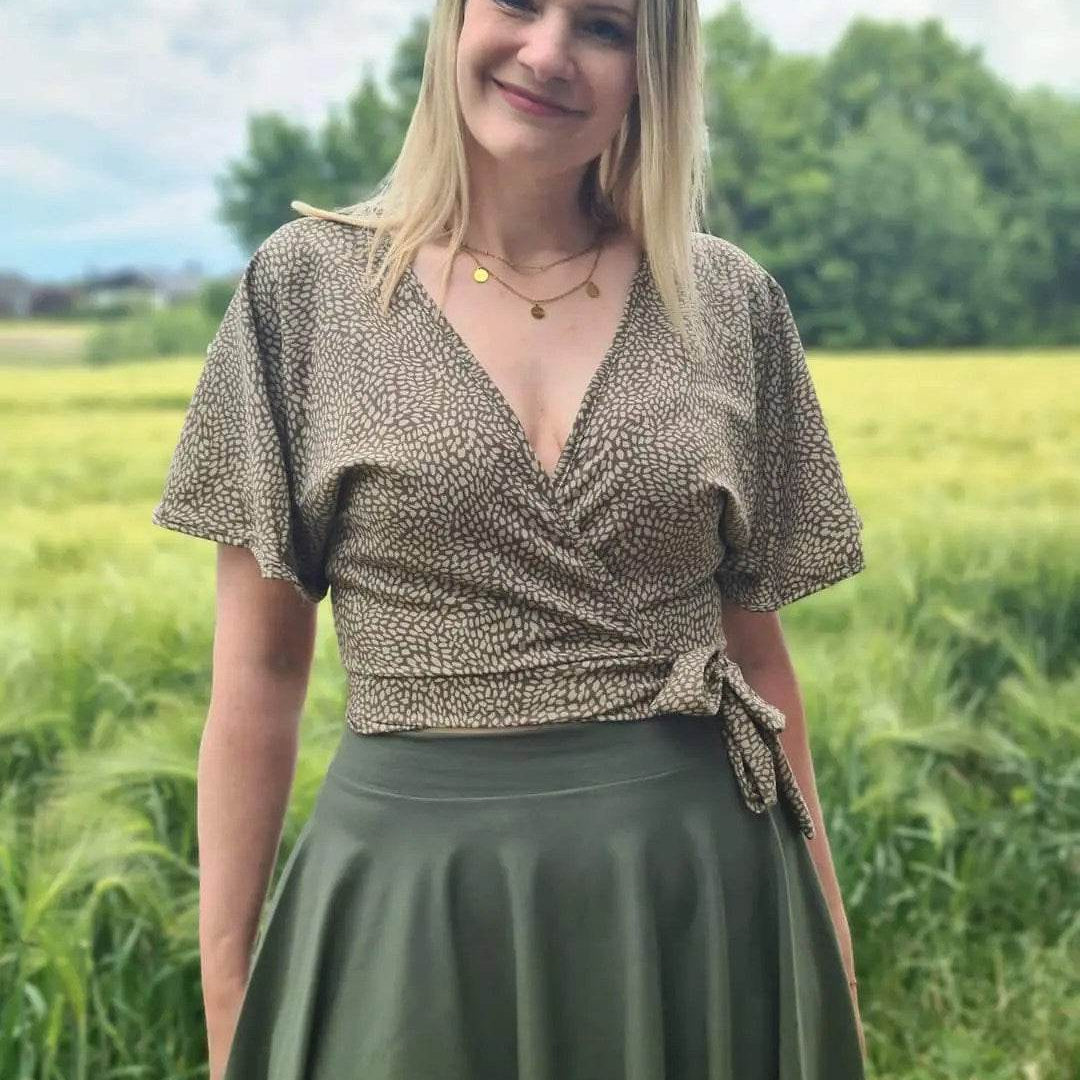 Schnittmuster Wrap-Crop-Top Jaspis Gr. S - XXXL DE - Sewando