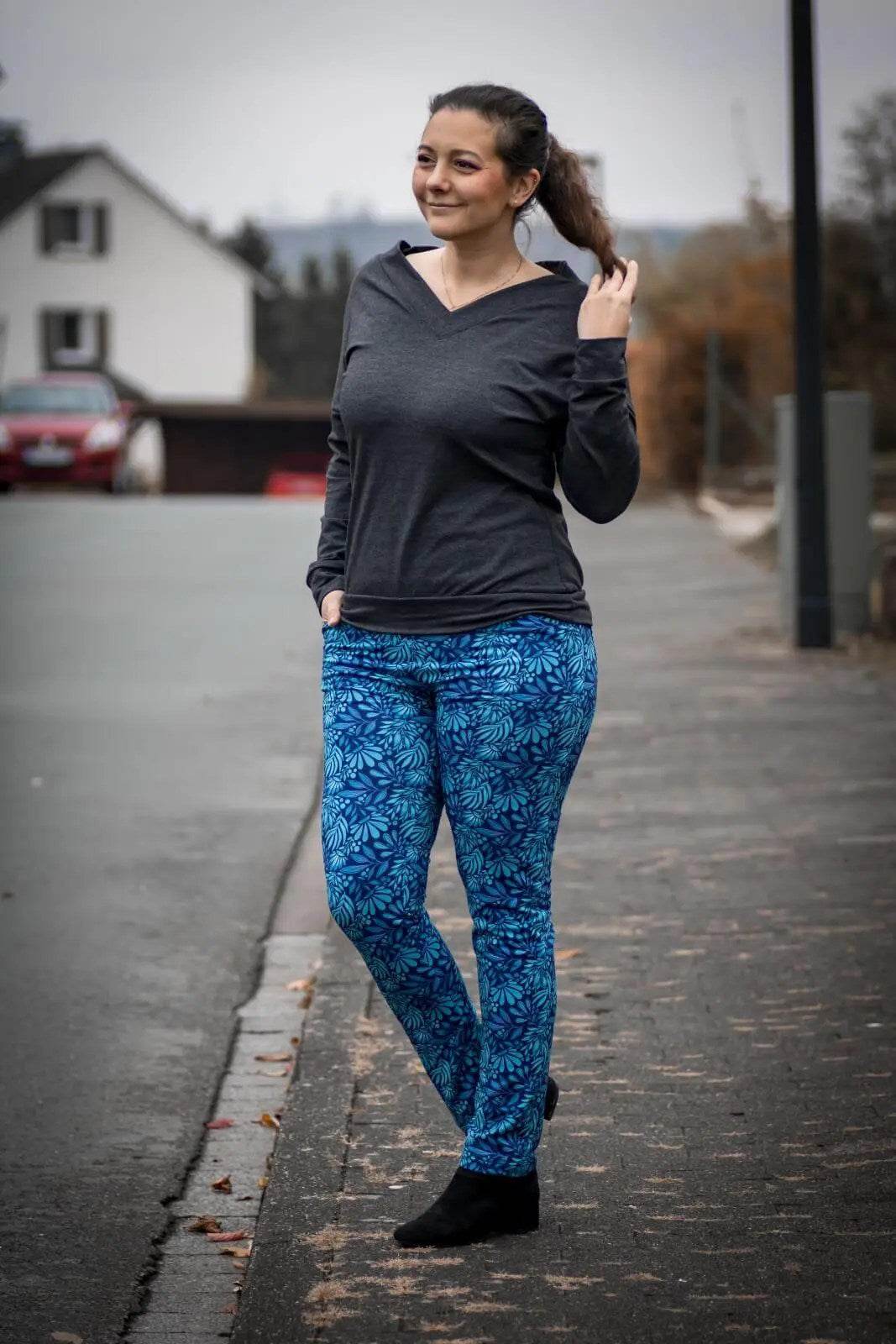 Schnittmuster Hose Jeggings Granat Gr. 32 - 56 DE - Sewando