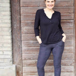 Schnittmuster Hose Jeggings Granat Gr. 32 - 56 DE - Sewando