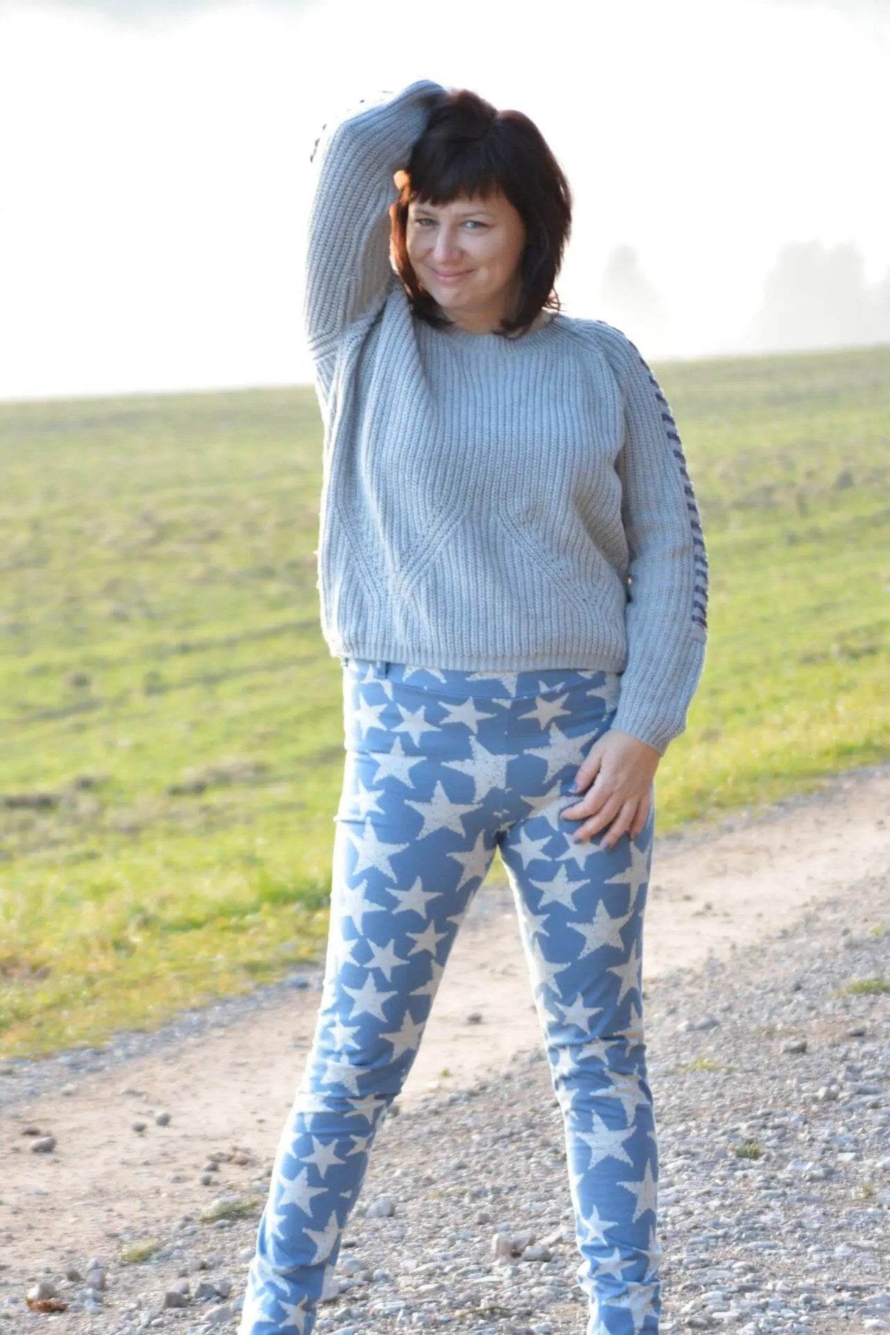 Schnittmuster Hose Jeggings Granat Gr. 32 - 56 DE - Sewando