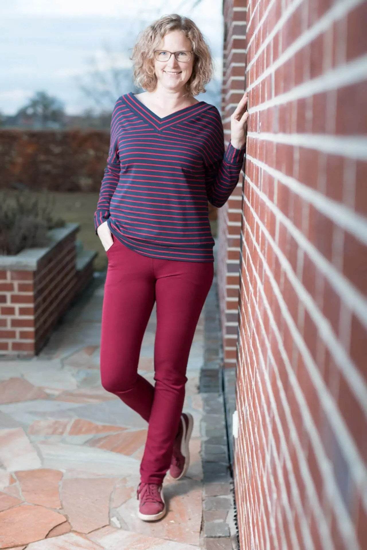 Schnittmuster Hose Jeggings Granat Gr. 32 - 56 DE - Sewando