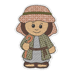 Stickdatei - Krippenfiguren für Holzspieße - Sewando