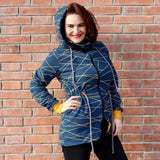 Schnittmuster Sweatjacke Labradorit Gr. 32 - 58 DE - Sewando