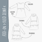 ADD-ON KLEID "SELMA" - FÜR HOODIE "SELMA" | Nähanleitung und Schnittmuster | 2 Weiten Gr. 86-164