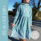 ADD-ON KLEID "SELMA" - FÜR HOODIE "SELMA" | Nähanleitung und Schnittmuster | 2 Weiten Gr. 86-164