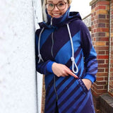 Schnittmuster Sweatjacke Labradorit Gr. 32 - 58 DE - Sewando