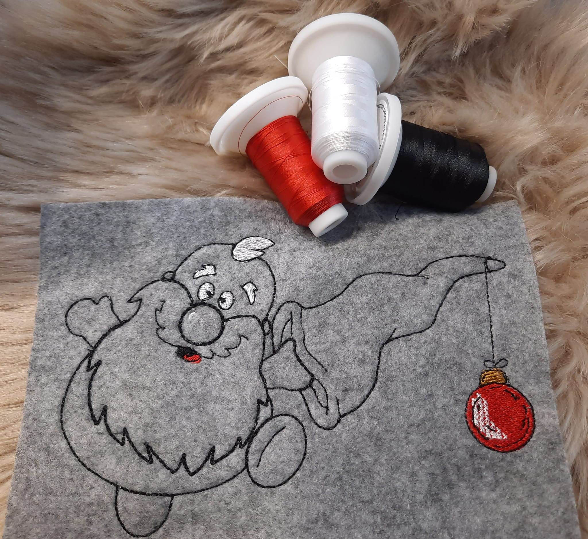 Stickdatei - SANTA-Gnom (3 Dateien) - Sewando