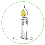 Stickdatei - Untersetzer Single Line Advent (24 Dateien) - Sewando