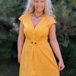 Schnittmuster Kevia - Kleid mit Kellerfalte Gr. 34-54 - Sewando