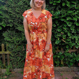 Schnittmuster Kevia - Kleid mit Kellerfalte Gr. 34-54 - Sewando