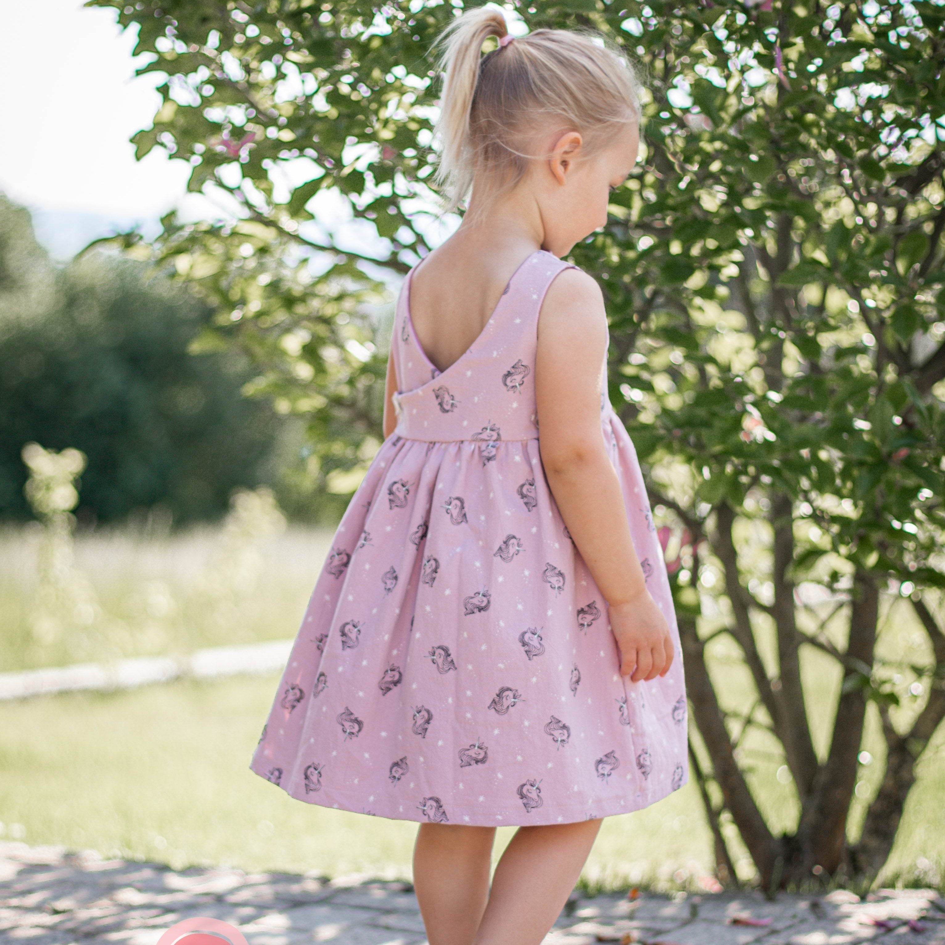 Schnittmuster Kleid Elisa Sommerkleid Stufenkleid Gr. 86-140 - Sewando