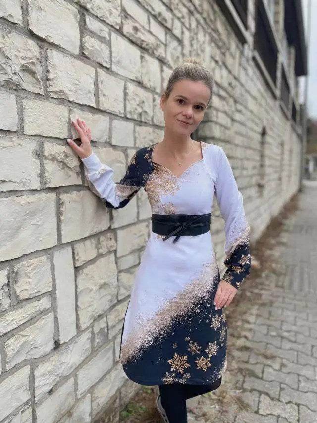 Schnittmuster Kleid Rosenquarz Gr. A - M DE/EN/FR - Sewando
