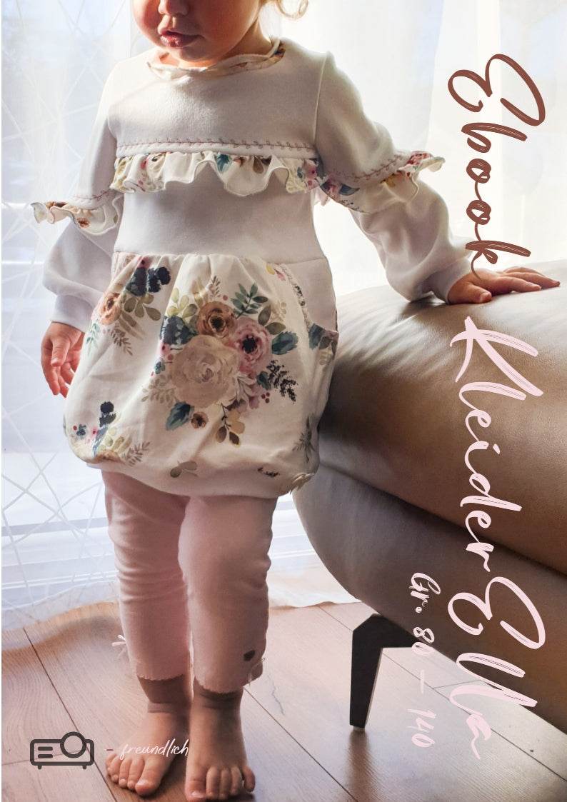 Schnittmuster KleiderElla Sweatkleid Gr. 80-140 - Sewando