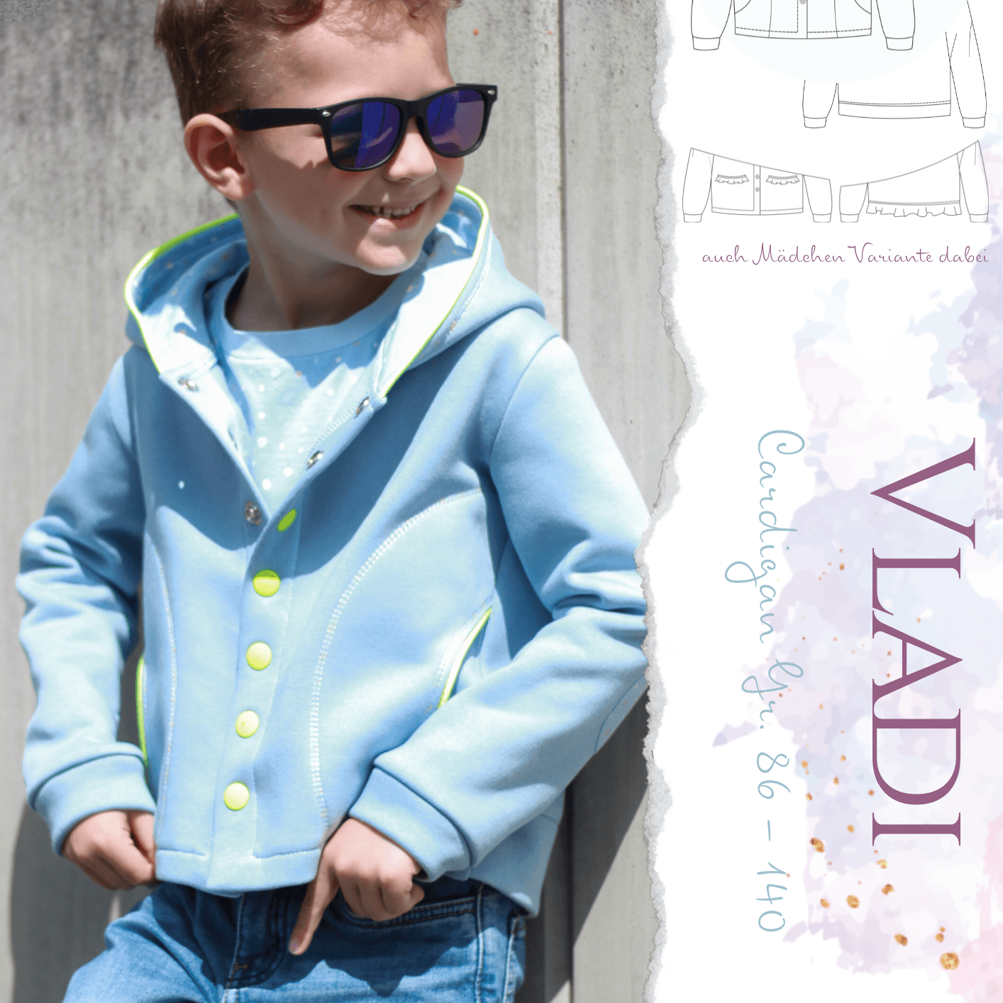 Schnittmuster Cardigan Vladi - Sewando