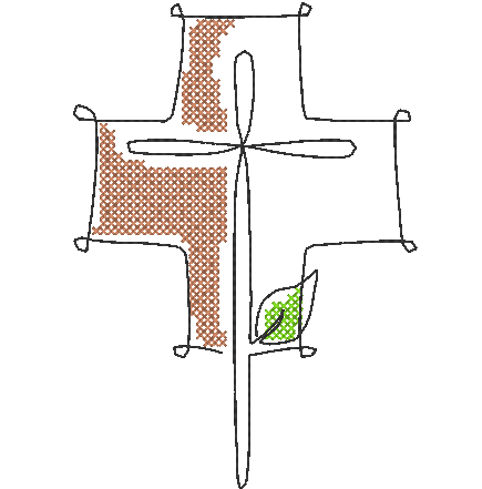 Stickdatei - Bestecktaschen - Weihnachten (12 Single Line Motive) - Sewando