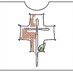 Stickdatei - Mini Ritter Ostern - Single Line - Sewando
