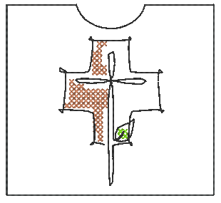 Stickdatei - Mini Ritter Ostern - Single Line - Sewando