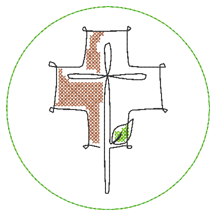 Stickdatei - Untersetzer Single Line Advent (24 Dateien) - Sewando