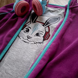 Plotterdatei "Sound Bunny Family" dxf, svg, jpeg