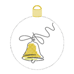 Stickdatei - Christbaumkugeln Single Line (22 Motive) - Sewando