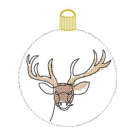 Stickdatei - Christbaumkugeln Single Line (22 Motive) - Sewando