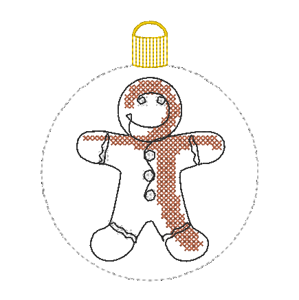 Stickdatei - Christbaumkugeln Single Line (22 Motive) - Sewando