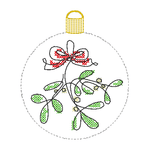 Stickdatei - Christbaumkugeln Single Line (22 Motive) - Sewando
