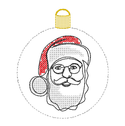 Stickdatei - Christbaumkugeln Single Line (22 Motive) - Sewando