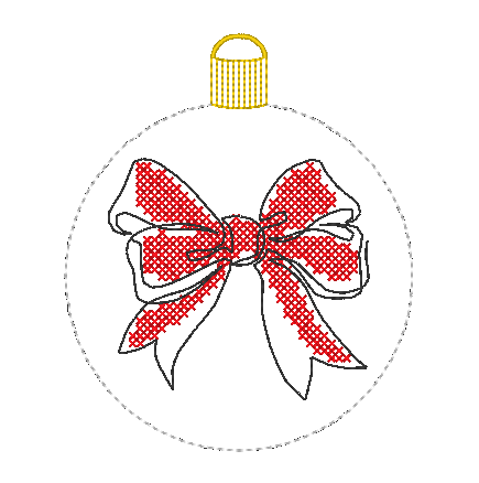 Stickdatei - Christbaumkugeln Single Line (22 Motive) - Sewando