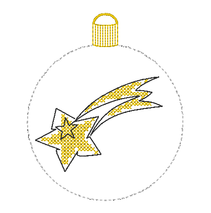 Stickdatei - Christbaumkugeln Single Line (22 Motive) - Sewando