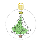 Stickdatei - Christbaumkugeln Single Line (22 Motive) - Sewando