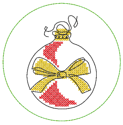 Stickdatei - Untersetzer Single Line Advent (24 Dateien) - Sewando