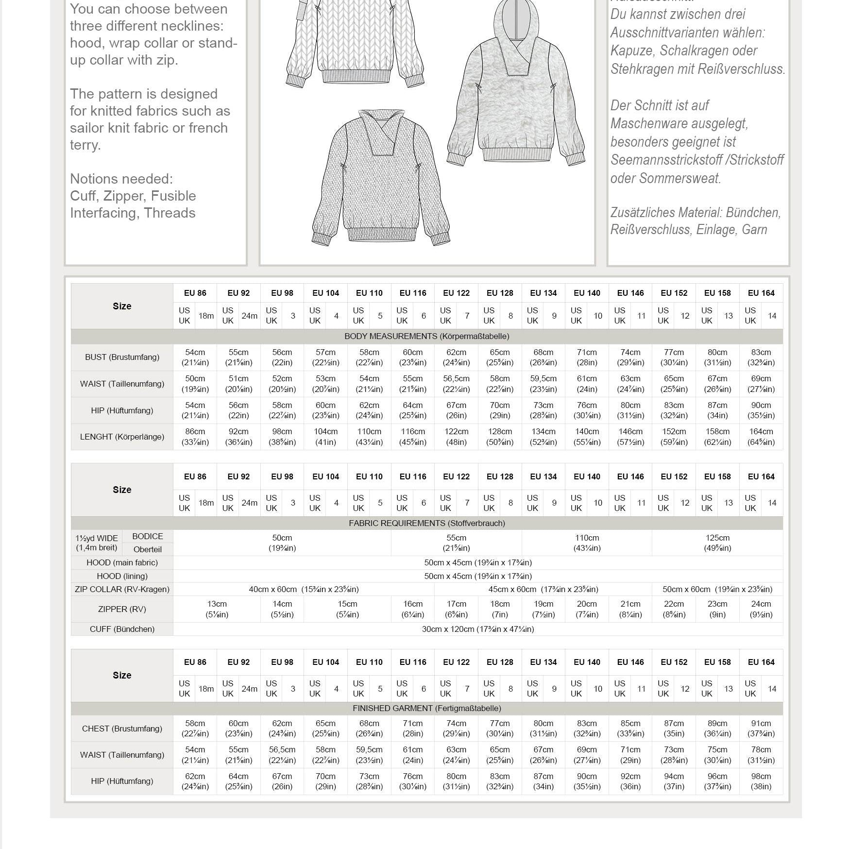 KVILL.troyer | Kinder | 98-164 | Schnitt : - Sewando