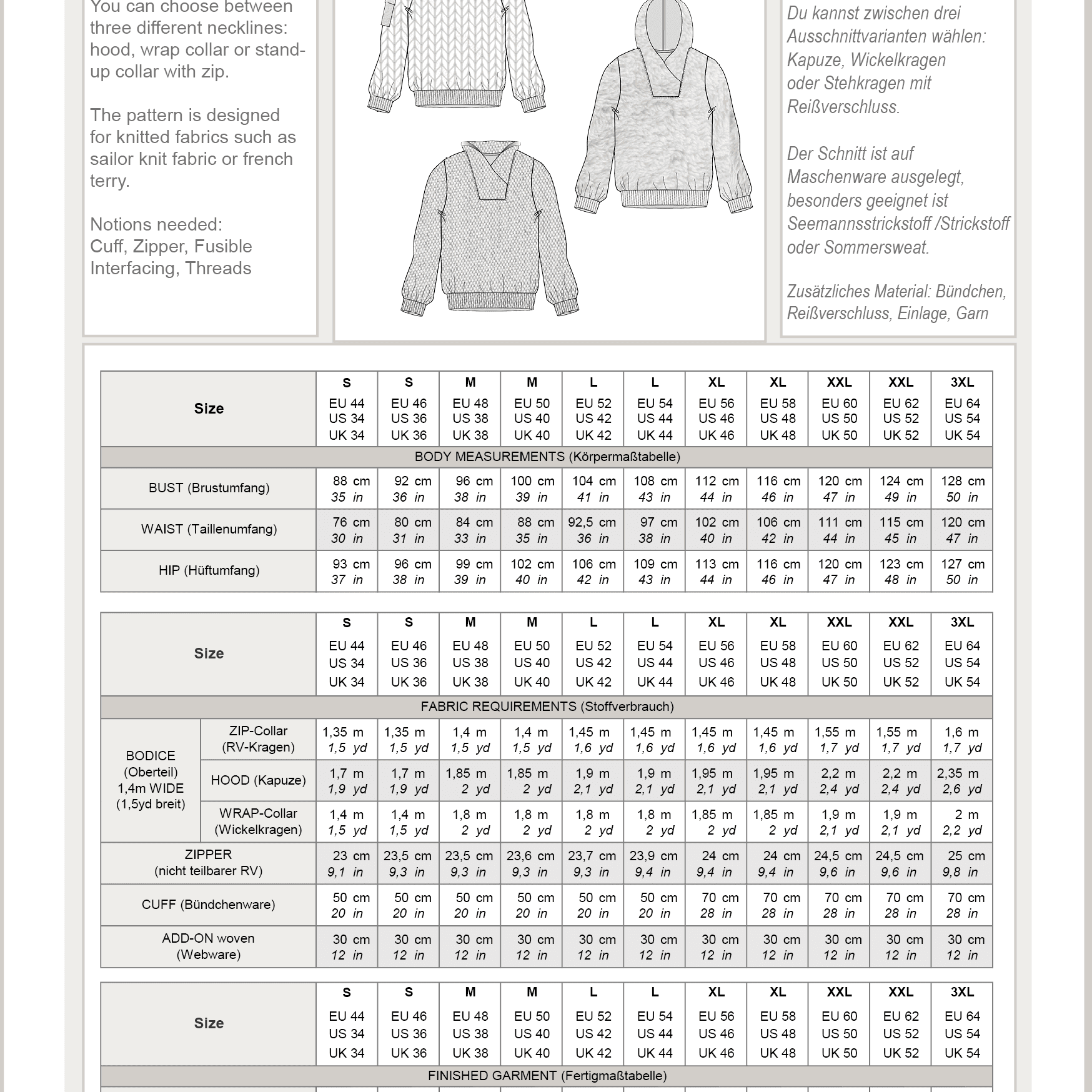 KVILL.troyer | Herren | 44-64 | Schnitt : - Sewando