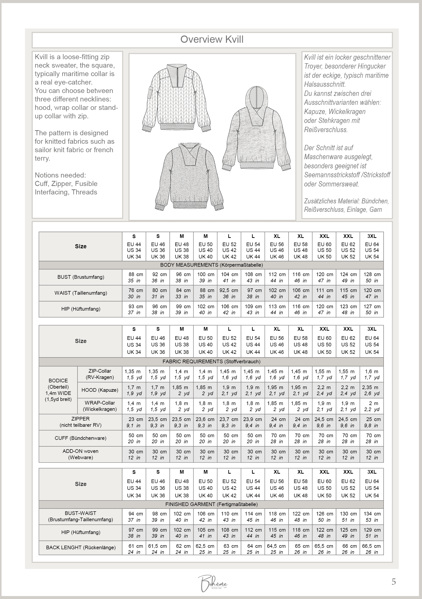 KVILL.troyer | Herren | 44-64 | Schnitt : - Sewando